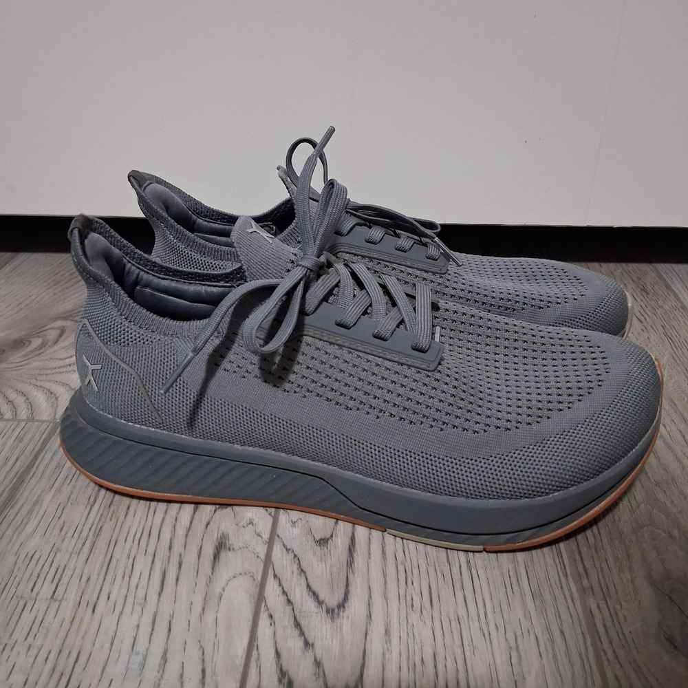 Flux Footwear Adapt Runner Mens 8 Womens 9.5 Grey Knit Training Shoes Sneaker